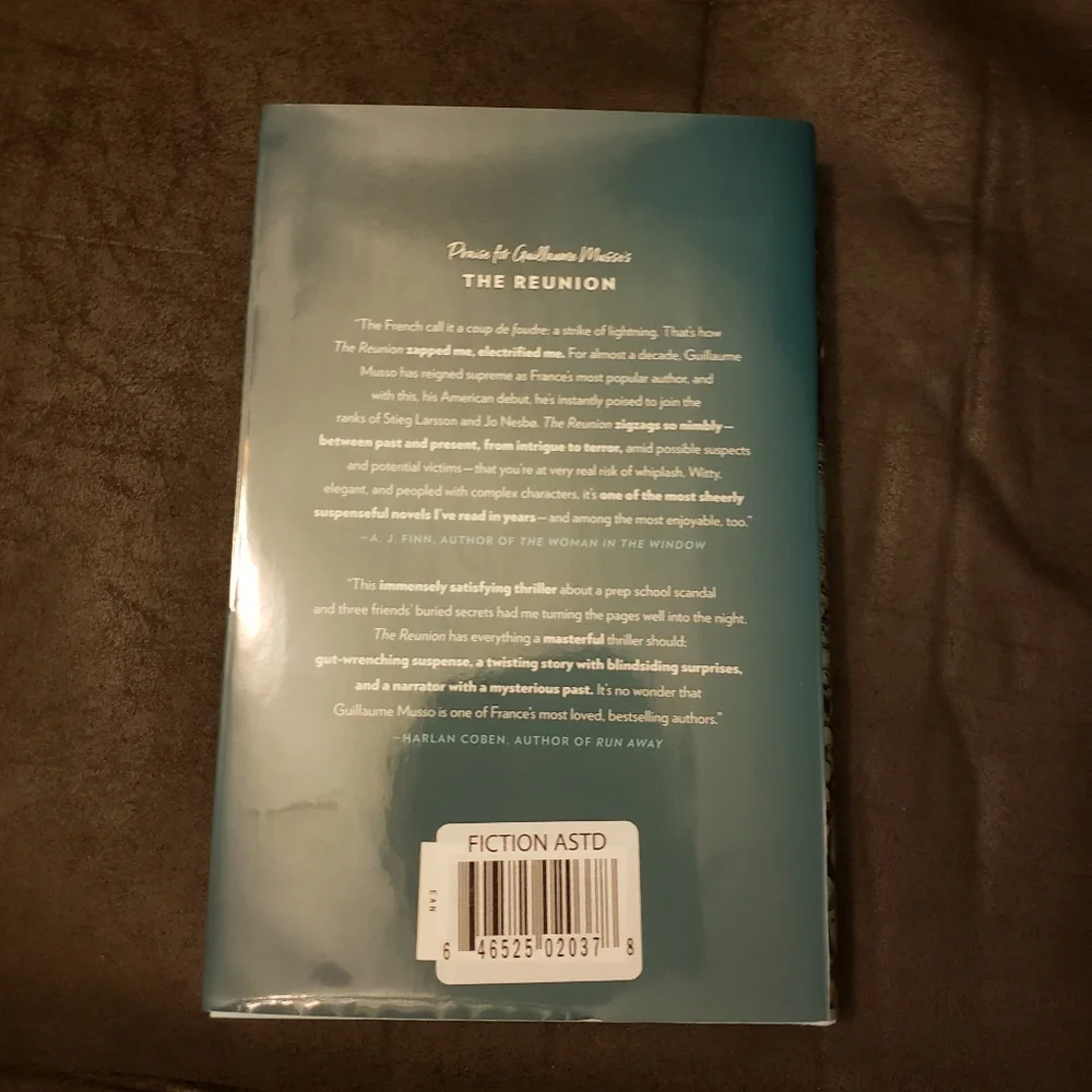 The reunion‎ A Novel by Guillaume Musso Hardbook